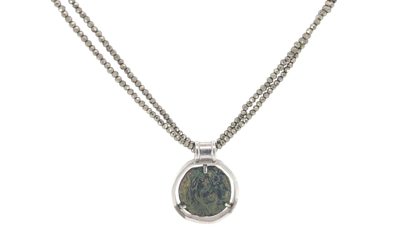 ZAMANI - Nabataean King & Queen Necklace (PYRITE)
