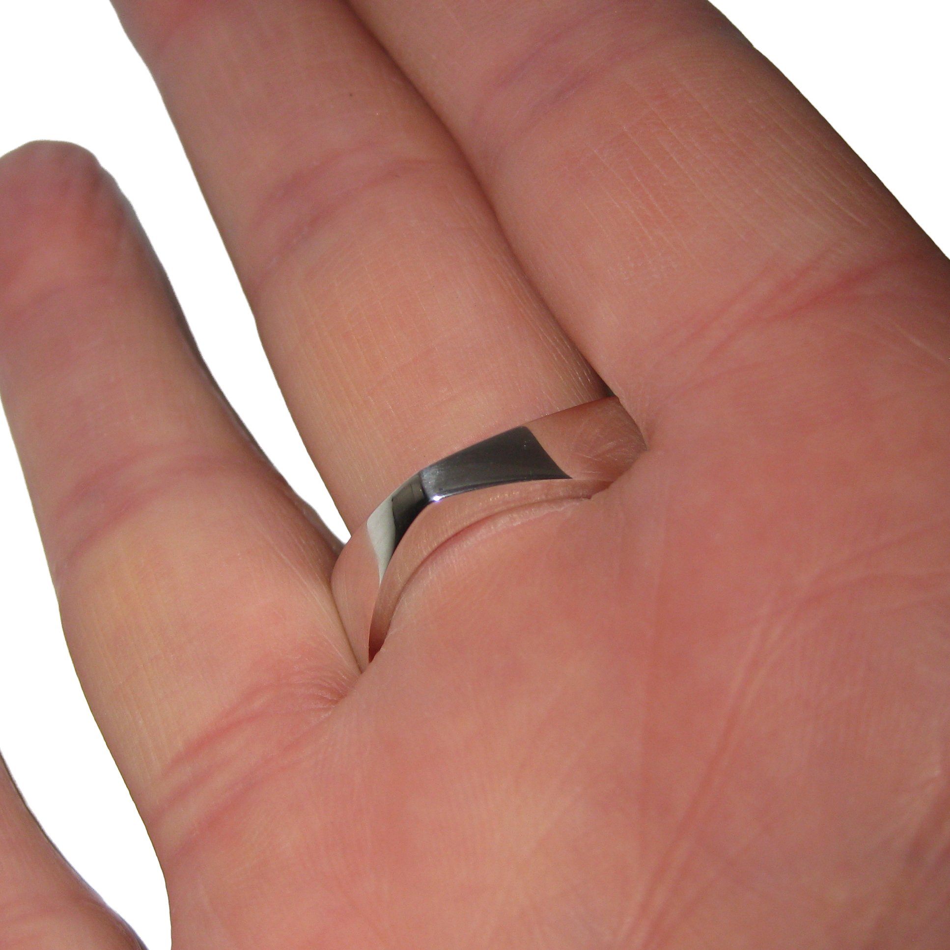 view of the back of the ring on the hand