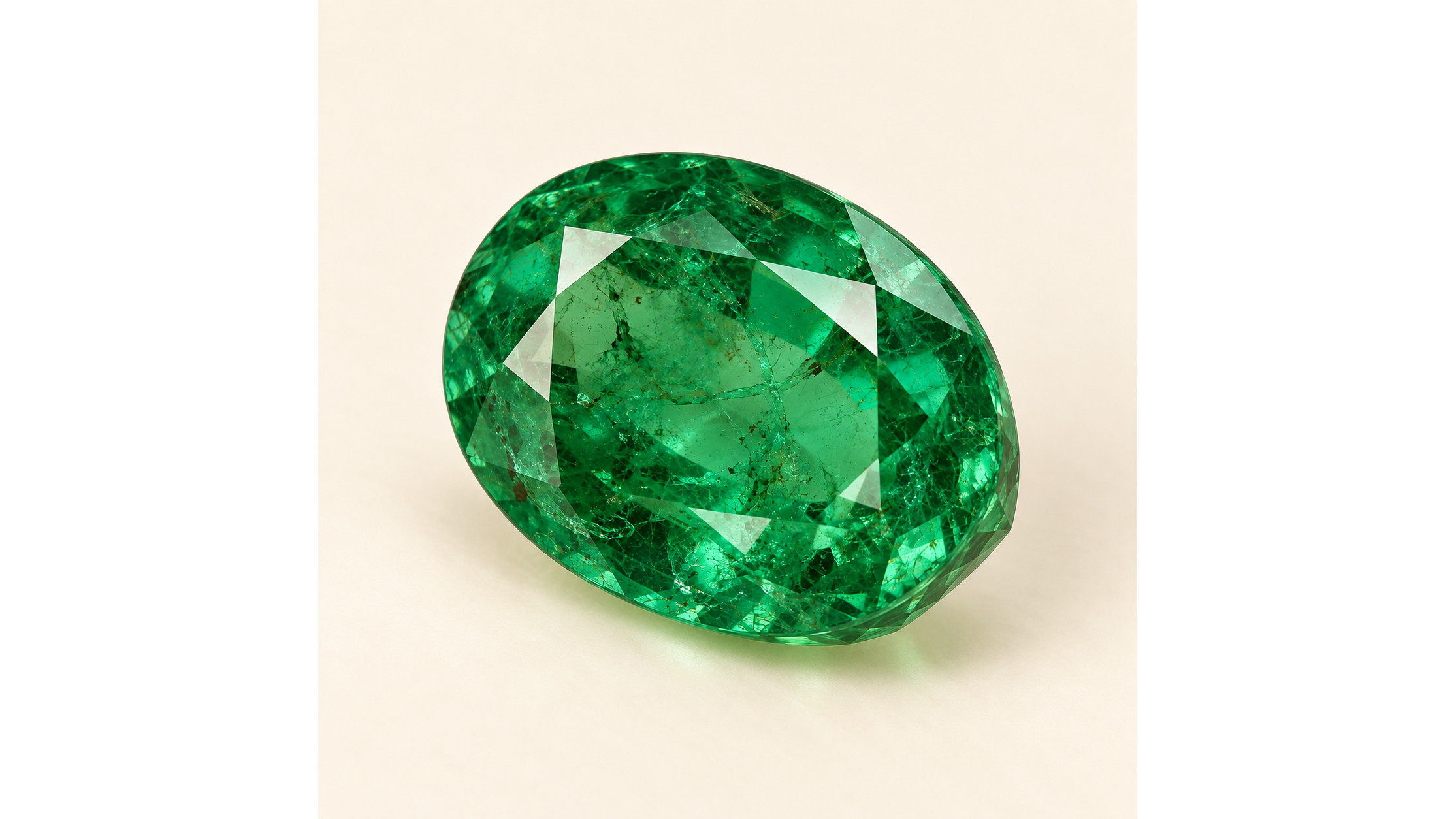 VERDANT ARC GEMS - Aveline oval emerald