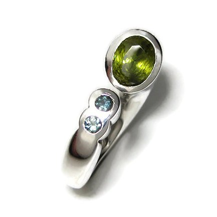 View of the gemstones